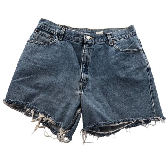 Levi's Pants - Vintage Levis Women's Jean Cut Off Shorts Size 16 Missy Frayed Hem